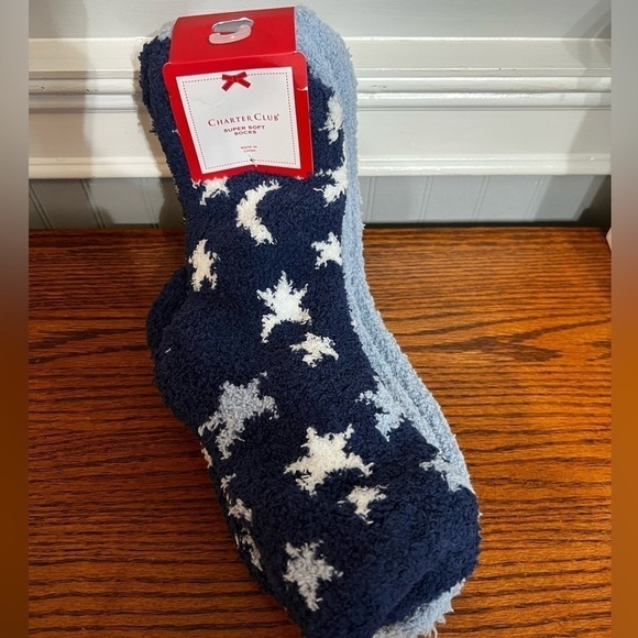 Nwt-charter club, 2 pair super soft socks - Picture 1 of 5